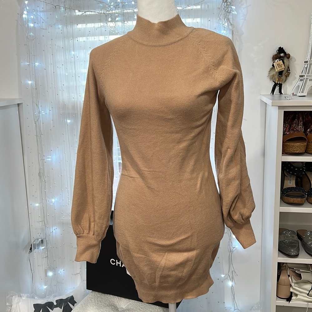 Exlura Tan sweater dress size M